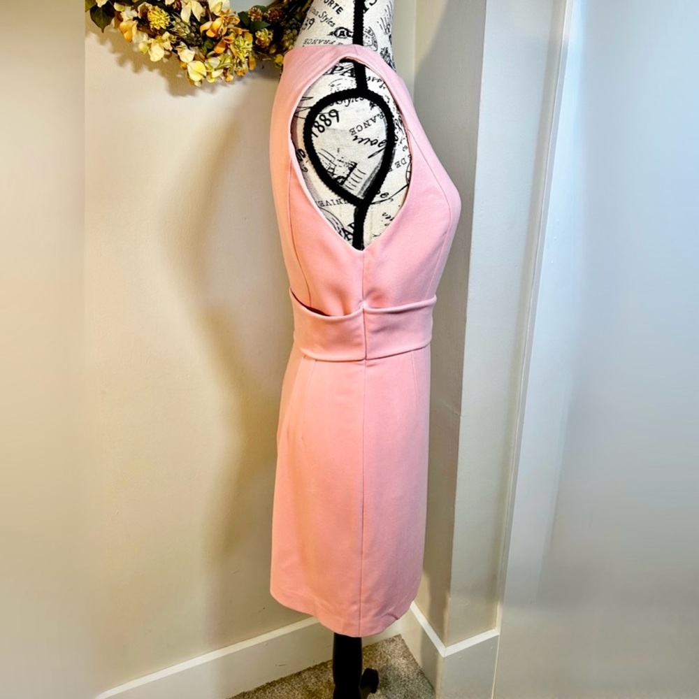 ALICE + OLIVIA Virgil Blush Pink Bateau Neck Tie Waist Dress Sz 4🧡 - Picture 5 of 11